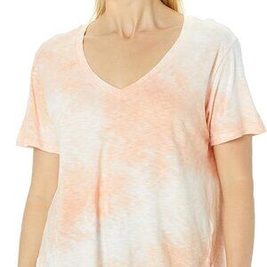 Michael Stars Women's Rosie Tie Dye V-Neck Boyfriend Tee - one Size